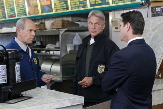 Navy CIS - Diane Sterling, Ex-Frau von Gibbs (Mark Harmon, M.) und Fornell (Joe Spano, l.), bittet die beiden um Hilfe, denn Ehemann Nummer drei ist verschwunden ... © CBS Television