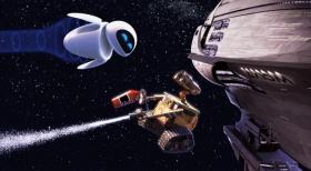 Wall-E - Der Letzte räumt die Erde auf - Verlieren ihr Herz auf immer und ewig: Wall-E und EVE ... © Touchstone Pictures
