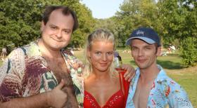 v.l.n.r.: Markus Majowski, Mirja Boes und Ralf Schmitz sind die "Dreisten Drei" © Sat.1