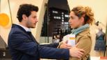 Anna und die Liebe - Nina (Maria Wedig, r.) unterbindet die Nähe, die sich anlässlich ihres Unschuldsverdachts zwischen ihr und Luca (Manuel Cortez, l.) aufgebaut hat ... © SAT.1