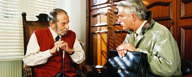 Edel & Starck - Felix (Christoph M. Ohrt, r.) übernimmt von einem verstorbenen Kollegen den Mandanten Bruno Ferrera (Pinkas Braun, l.), der über ein beträchtliches Firmenimperium verfügt. Felix träumt schon von goldenen Zeiten, aber es kommt ganz anders ... © Hardy Spitz Sat.1 Edel & Starck - Felix (Christoph M. Ohrt, r.) übernimmt von einem verstorbenen Kollegen den Mandanten Bruno Ferrera (Pinkas Braun, l.), der über ein beträchtliches Firmenimperium verfügt. Felix träumt schon von goldenen Zeiten, aber es kommt ganz anders ... © Hardy Spitz Sat.1