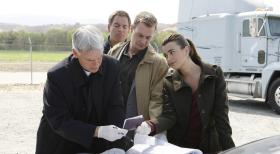 Ein neuer Mordfall bereitet Gibbs (Mark Harmon, l.), Tony (Michael Weatherly, 2.v.l.), Ziva (Cote de Pablo, r.) und McGee (Sean Murray, 2.v.r.) Kopfzerbrechen ... © CBS Television