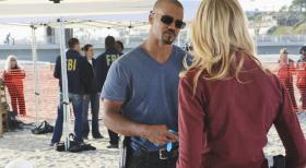 Criminal Minds - Als bei Pumparbeiten in Florida Skelettstücke an Land gespült werden und daraus richtiger Unterwasserfriedhof entsteht, wird das BAU-Team dazu gezogen. Morgan (Shemar Moore, l.) und Ashley (Rachel Nichols, r.) beginnen sofort mit den Ermittlungen ... © ABC Studios