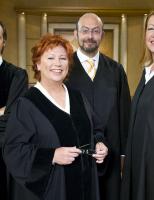 v.l.n.r. Bernd Römer, Barbara Salesch, Uwe Krechel, Ulrike Tasic © Sat.1