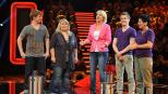 "Die perfekte Minute": Ulla Kock am Brink (M.) mit ihren Kandidaten Dennis (l.) und Petra Eichstätt (2.v.l.) und Lucas Cluse (2.v.r.) und Ute Krame...