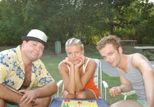Sommerspaß mit "DIE DREISTEN DREI - DIE COMEDY WG" mit (v.l.n.r.) Markus Majowski, Mirja Boes, Ralf Schmitz © Sat.1