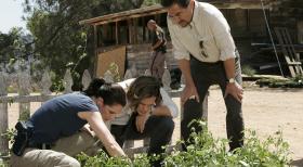 Gemeinsam mit ihrem Team versuchen Prentiss (Paget Brewster, l.), Reid (Matthew Gray Gubler, M.) und Rossi (Joe Mantegna, r.), den Sadisten Francis Goehring zu stellen ... © Touchstone Television