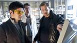 Dank der DNA-Untersuchungen des Pathologen Roland Meisner (Robert Lohr, M.) kommen Andreas (Maximilian Grill, l.) und Mick (Henning Baum, r.) einem ziemlich ausgebufften Spiel auf die Spur ... © SAT. 1