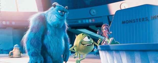 Die Monster AG - Die entzückende Empfangsdame Celia (r.) vermag dem Charme ihres "Glupschi-Pupschis" (M.) kaum zu wiederstehen. Auch James (l.) kann den Zauber der Liebe förmlich spüren ... © Buena Vista Pictures