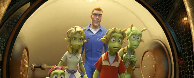 Planet 51 - Ein spannendes Abenteuer beginnt: (v.l.n.r.) Eckle, Neera, Chuck, Lem und Skiff ... © 2009 Columbia TriStar Marketing Group, Inc.  All Rights Reserved.