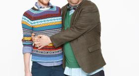 Patchwork Family - Der kontrollierte Hipster und der liebenswerte Paradiesvogel: Henning Michelsberger (l.) und Olaf Wischnewski (r.) © Bernd Jaworek SAT.1