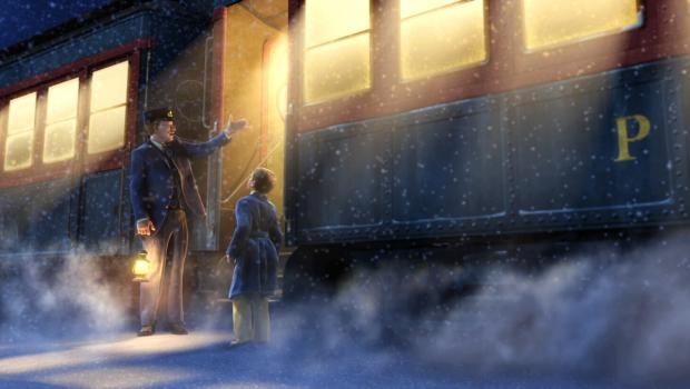 Der Polarexpress - Als der Junge (r.) den Schaffner (l.) fragt, wohin die Reise geht, sagt ihm dieser: "Zum Nordpol natürlich, dies ist der Polarexpress!" © Warner Bros. Pictures