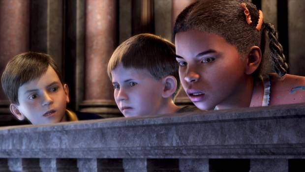 Der Polarexpress - Ehe sie sich versehen, stehen die Kinder Mitten in der Zentrale von der aus die Weihnachtsgeschenke für die Kinder verteilt werden ? © Warner Bros. Pictures